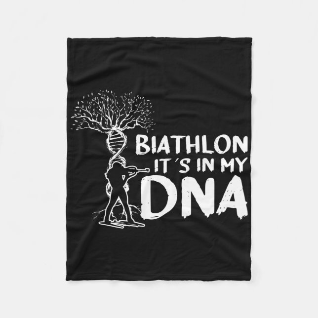 Couverture Polaire Biathlon C'est dans ma motivation pour un biathlèt (Devant)