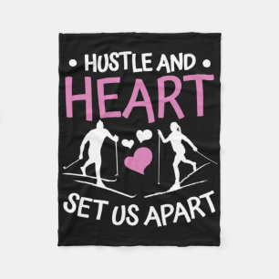 Couverture Polaire Biathlon Hustle Et Coeur Nous Mettent À Part Le No