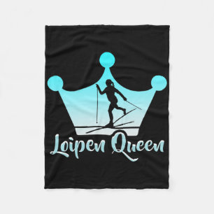 Couverture Polaire Biathlon Loipen Queen Cross Country Skier
