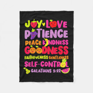 Couverture Polaire Bible Chrétienne Verse Fruit De L'Esprit Dieu Jesu