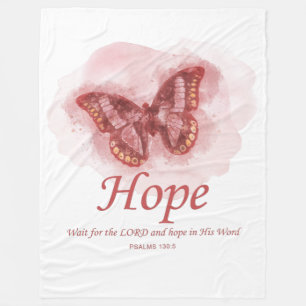 Couverture Polaire Bible du papillon chrétien pour les femmes Verse