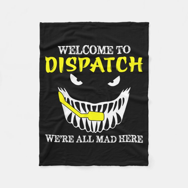 Couverture Polaire Bienvenue à Dispatch Funny 911 Dispatch Halloween  (Devant)
