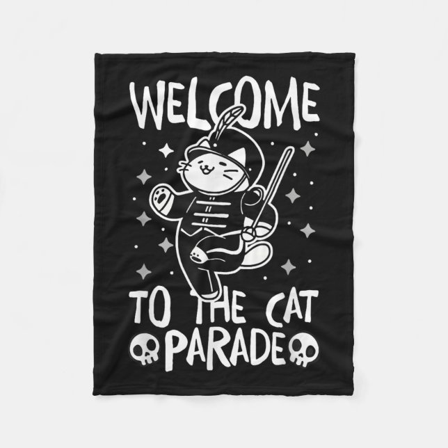 Couverture Polaire Bienvenue À La Parade Des Chats (Devant)