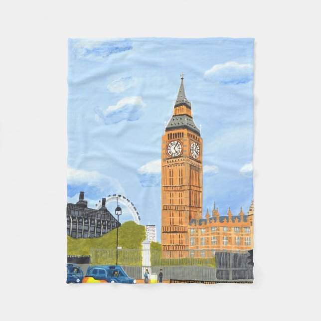 Couverture Polaire Big Ben Londres  (Devant)
