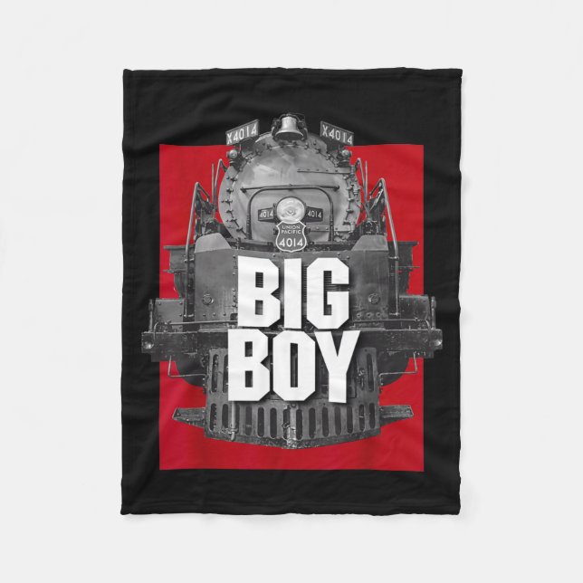 Couverture Polaire Big Boy 4014 Clic Steam Engine Retro Locomotive Ra (Devant)