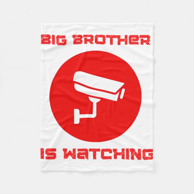 Couverture Polaire Big Brother regarde  1984 ingsoc (Devant)