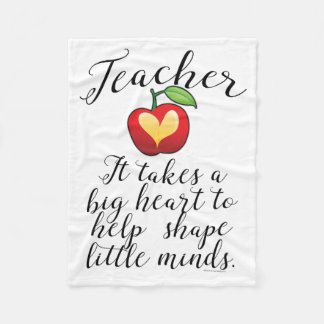 Couverture Polaire Big Heart To Help Shape Little Minds