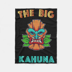 Couverture Polaire Big Kahuna Funny Hawaiian Tiki Papa Boss Cadeau
