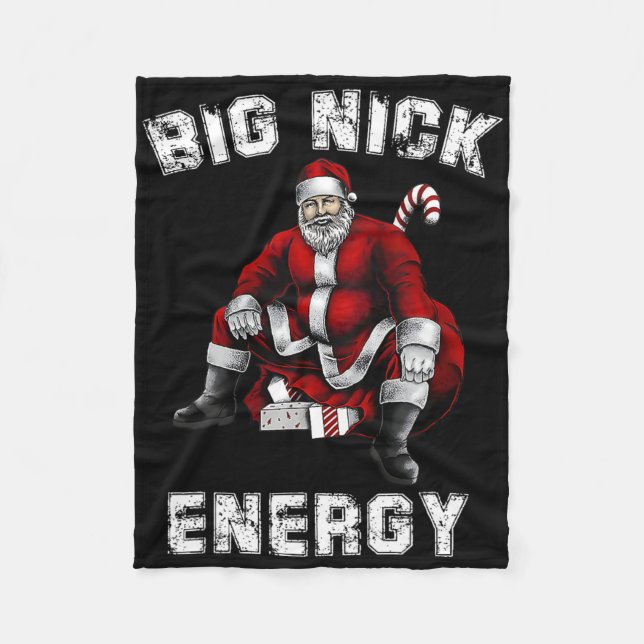 Couverture Polaire Big Nick Energy Fun Père Noël Noël (Devant)