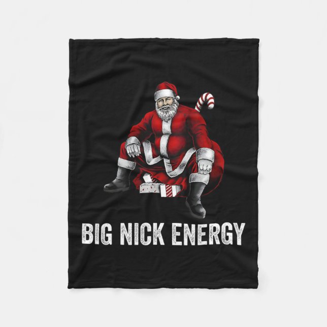 Couverture Polaire Big Nick Energy Fun Père Noël Noël 3 (Devant)