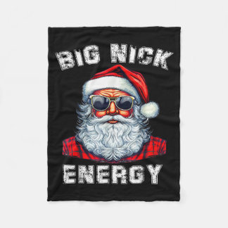 Couverture Polaire Big Nick Energy Funny Santa Christmas 