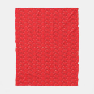 Couverture Polaire Big Red Hearts motif Love Valentine's day