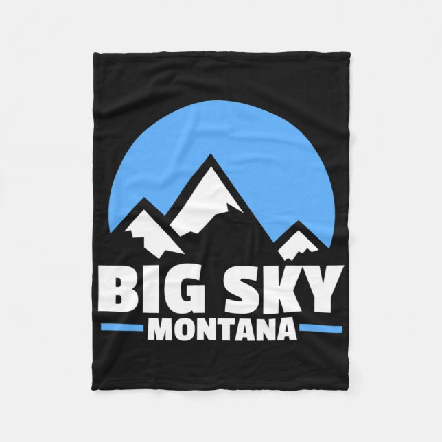 Couverture Polaire Big Sky Montana Snowboard (Devant)