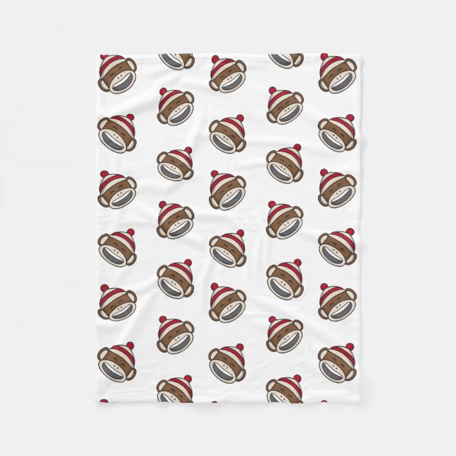 Couverture Polaire Big Smile Singe Emoji (Devant)