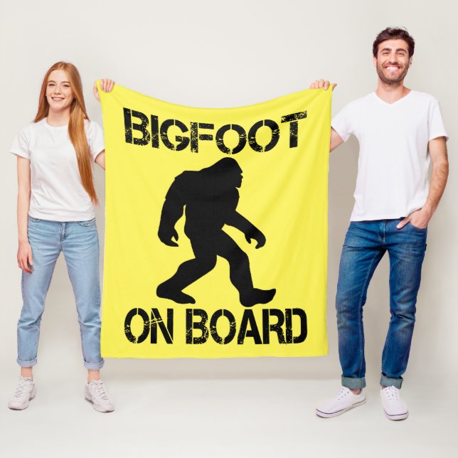 Couverture Polaire Bigfoot à bord - Funny Bigfoot (En situation)