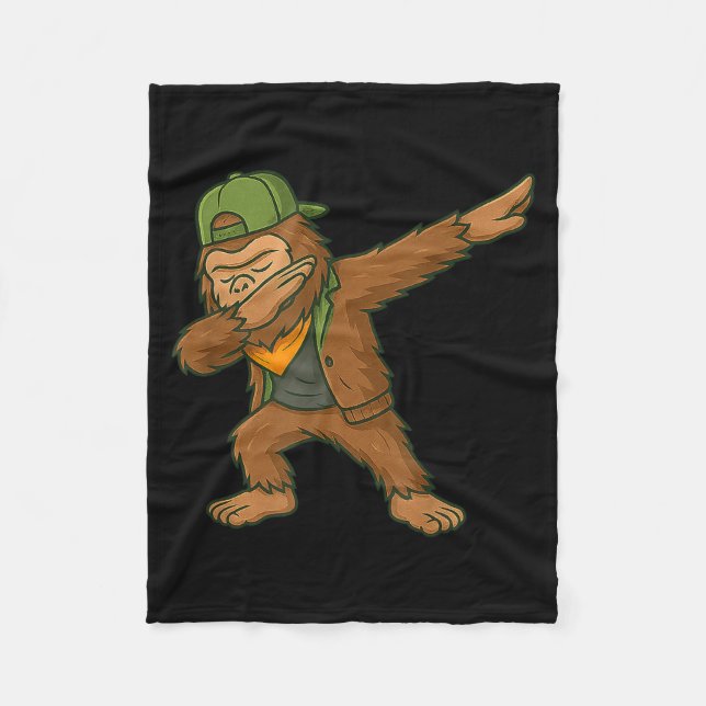 Couverture Polaire Bigfoot Dab Sasquatch Streetwear Funny Men Women K (Devant)