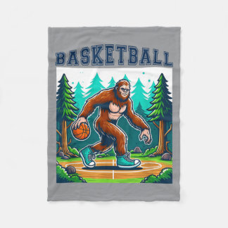 Couverture Polaire Bigfoot de baseball jouant au baseball