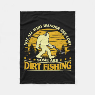 Couverture Polaire Bigfoot Dirt Pêche Métal Détection Métal Drôle D