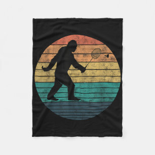 Couverture Polaire Bigfoot Jouer Volant de badminton drôle Badminton