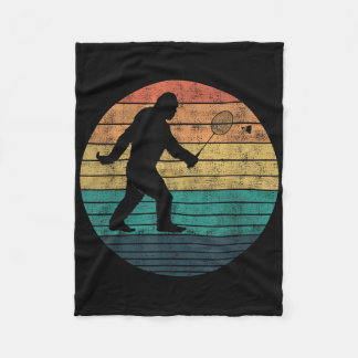 Couverture Polaire Bigfoot Jouer Volant de badminton drôle Badminton