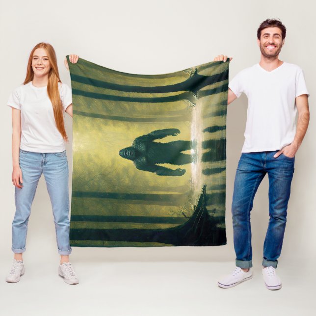 Couverture Polaire Bigfoot Marche À Travers Louisiane Eau Des Marécag (En situation)