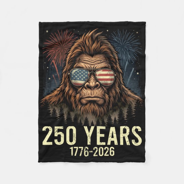 Couverture Polaire Bigfoot merica feu d'artifice 4 juillet 250 (Devant)