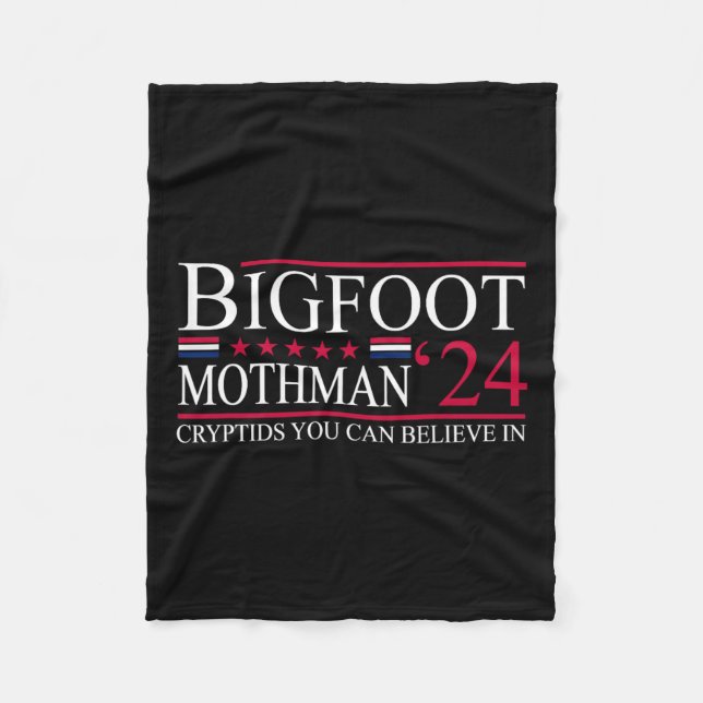 Couverture Polaire Bigfoot Mothman Élection présidentielle 2024 Vote  (Devant)