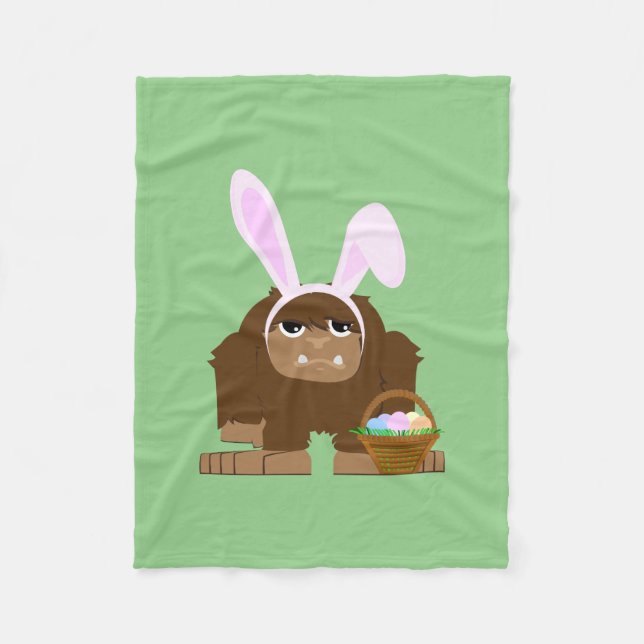 Couverture Polaire Bigfoot Pâques mignon (Devant)
