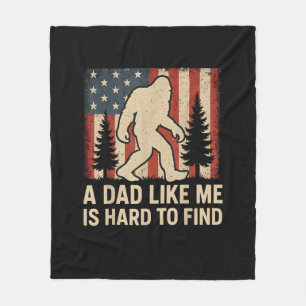 Couverture Polaire Bigfoot Patriotique Un Papa Comme Moi Est Dur à Tr