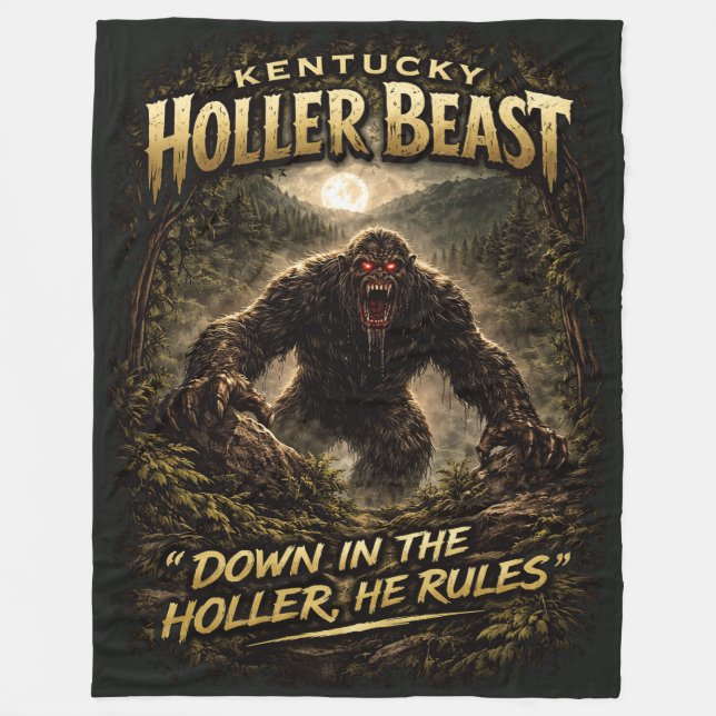 Couverture Polaire Bigfoot Sasquatch (Devant)