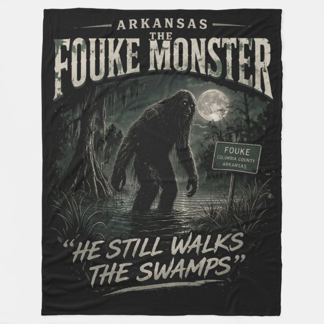 Couverture Polaire Bigfoot Sasquatch (Devant)