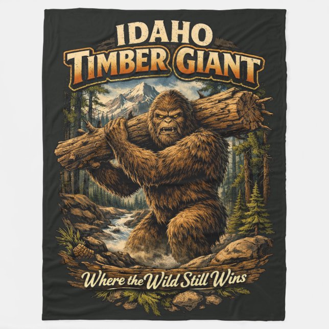 Couverture Polaire Bigfoot Sasquatch (Devant)