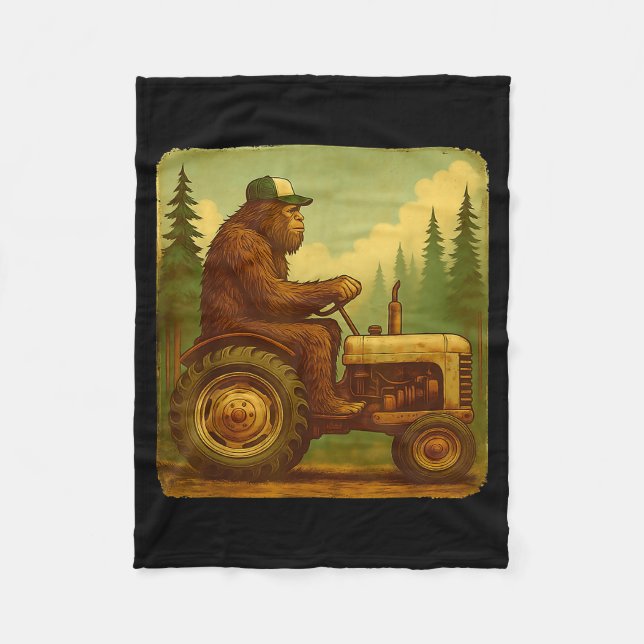 Couverture Polaire Bigfoot Tractor Farmer Design For Men Farming Farm (Devant)