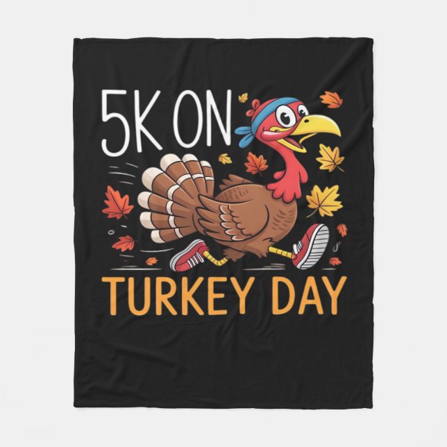 Couverture Polaire Bigfoot Turquie Citrouille Thanksgiving Day Classi (Devant)