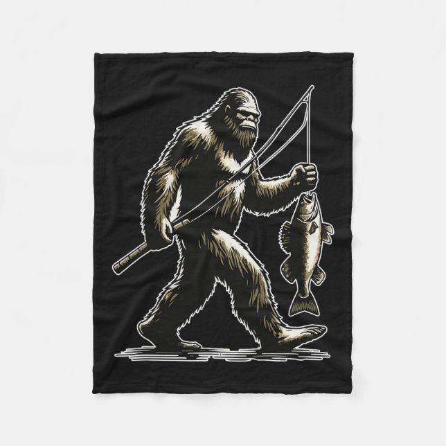 Couverture Polaire Bigfoot Walleye Chasse Angler Sasquatch Walleye F (Devant)