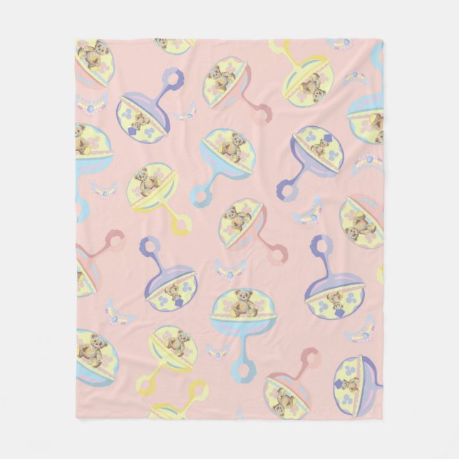 Couverture Polaire Bijoux Blanket Bear Rattle (Devant)