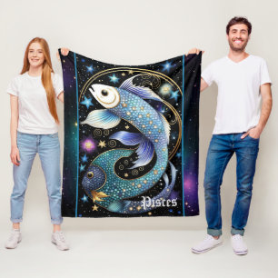 Couverture Polaire Bijoux Galaxie Zodiac Pisces