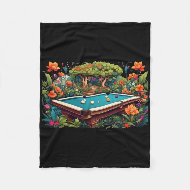 Couverture Polaire Billard amusant Billard Art Billard Jouer Joueurs  (Devant)