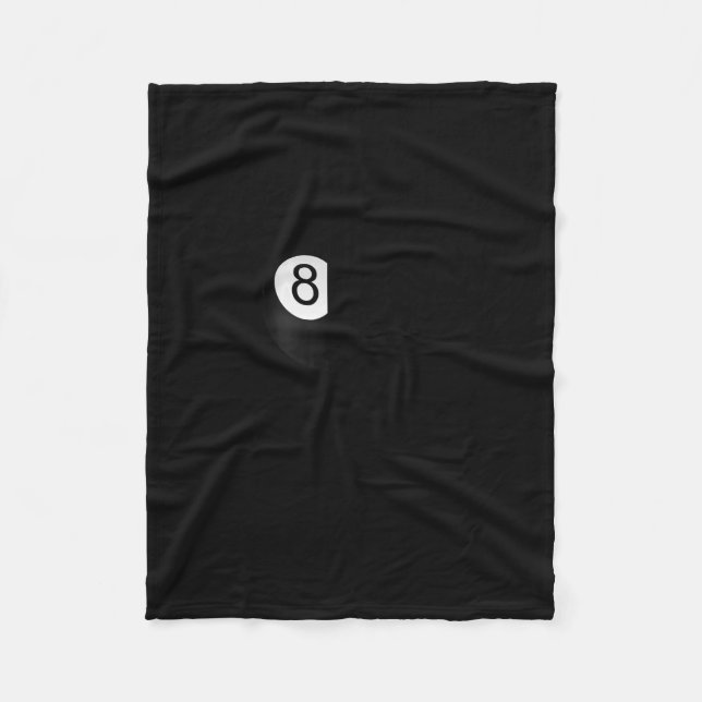 Couverture Polaire Billard amusant Manche longue pour un billard 8-ll (Devant)