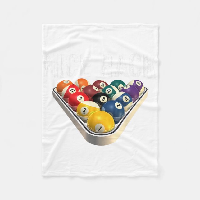 Couverture Polaire Billard de piscine amusant Nice Rack Tee (Devant)