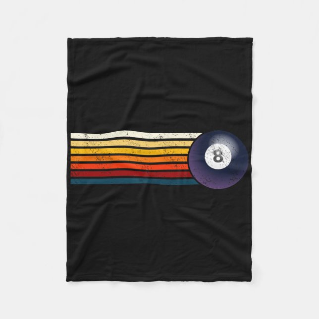 Couverture Polaire Billard rétro Ll Huit Pool Table Snooker Pyrami (Devant)