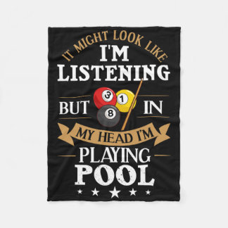 Couverture Polaire Billard Snooker Pool Joueur Sport Competit