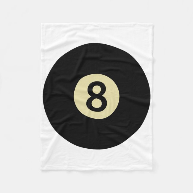 Couverture Polaire Billard Snooker Pool Ll Numéro 8 Billard Lecteur (Devant)