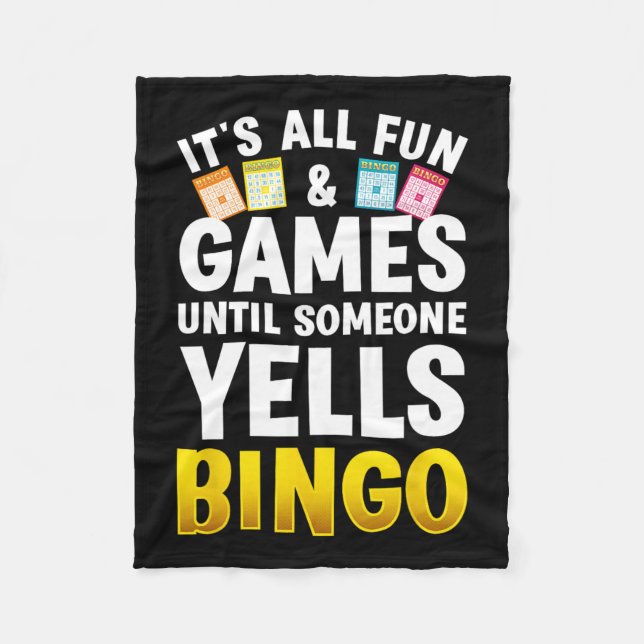 Couverture Polaire Bingo Conception Pour Hommes Femmes Bingo Novelité (Devant)