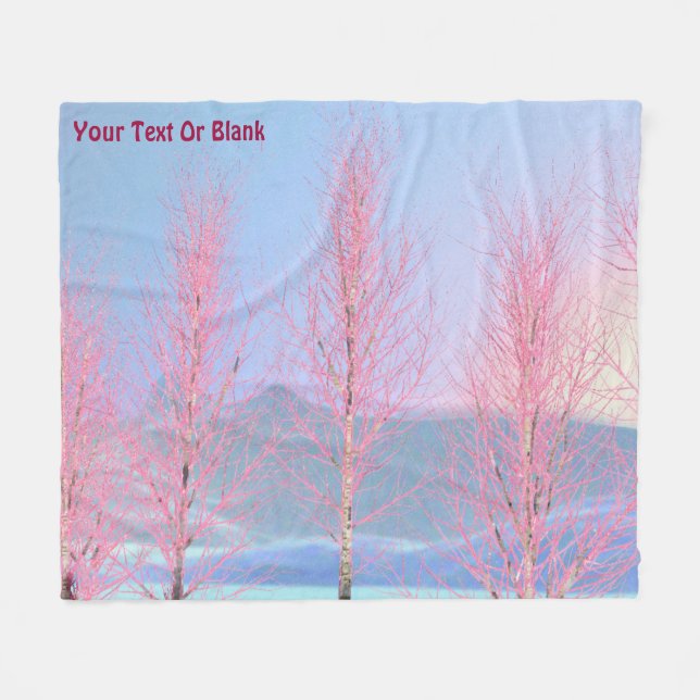 Couverture Polaire Birch à la crème de framboise (Devant (Horizontal))