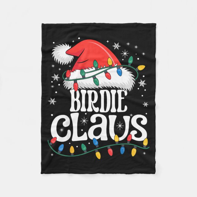 Couverture Polaire Birdie Claus Funny Xmas Christmas Grandma Holiday  (Devant)