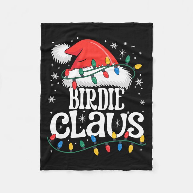Couverture Polaire Birdie Claus Funny Xmas Christmas Grandma Holiday  (Devant)
