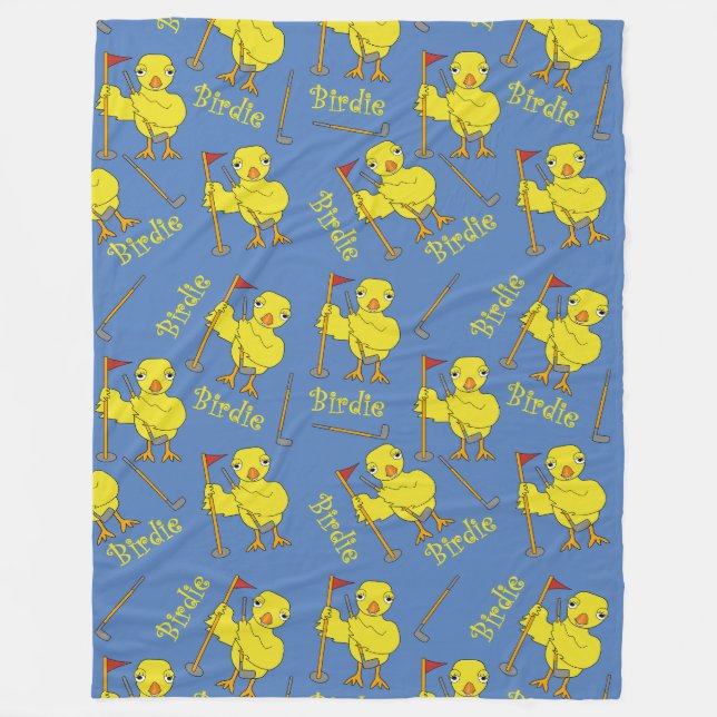 Couverture Polaire Birdie Golfer Chick (Devant)