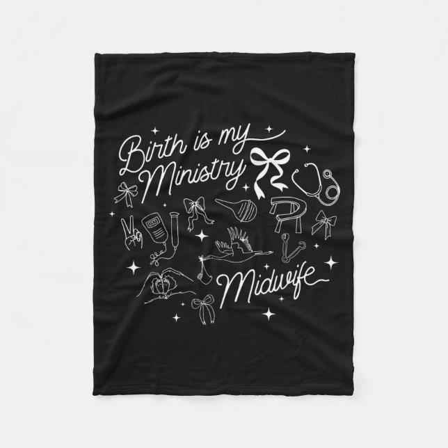 Couverture Polaire Birth Is My Ministry Christian Midwife Doula Birth (Devant)