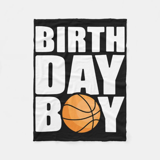 Couverture Polaire Birthday Boy Bysketbyll Theme Party Future Bysketb (Devant)